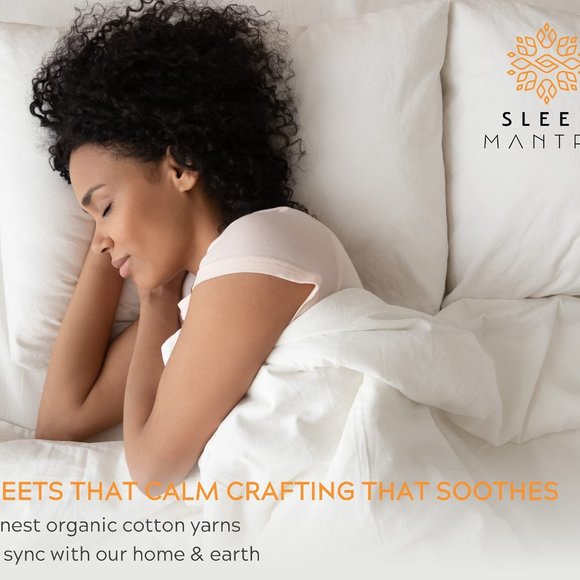 NEW - 100% Organic Cotton 4 Piece Sheet Set - Ivory - Picture 8 of 10